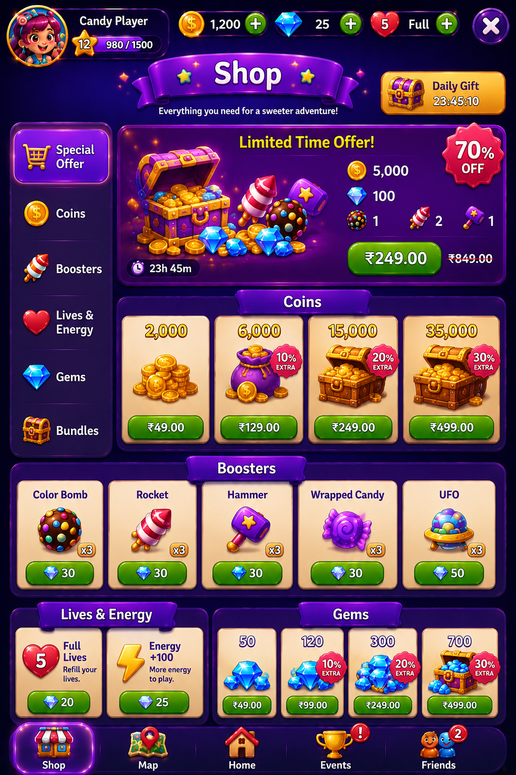 Candy Cascade screenshot 2